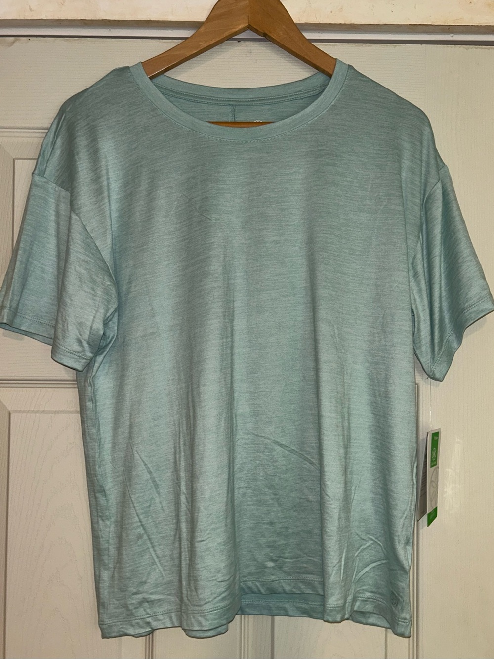 GAIAM Women's Short Sleeve Tee in Light Aqua